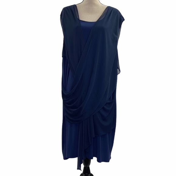 SPIRITED Randolph Duke Drapey Jersey Knit Dress 3X - Picture 1 of 11